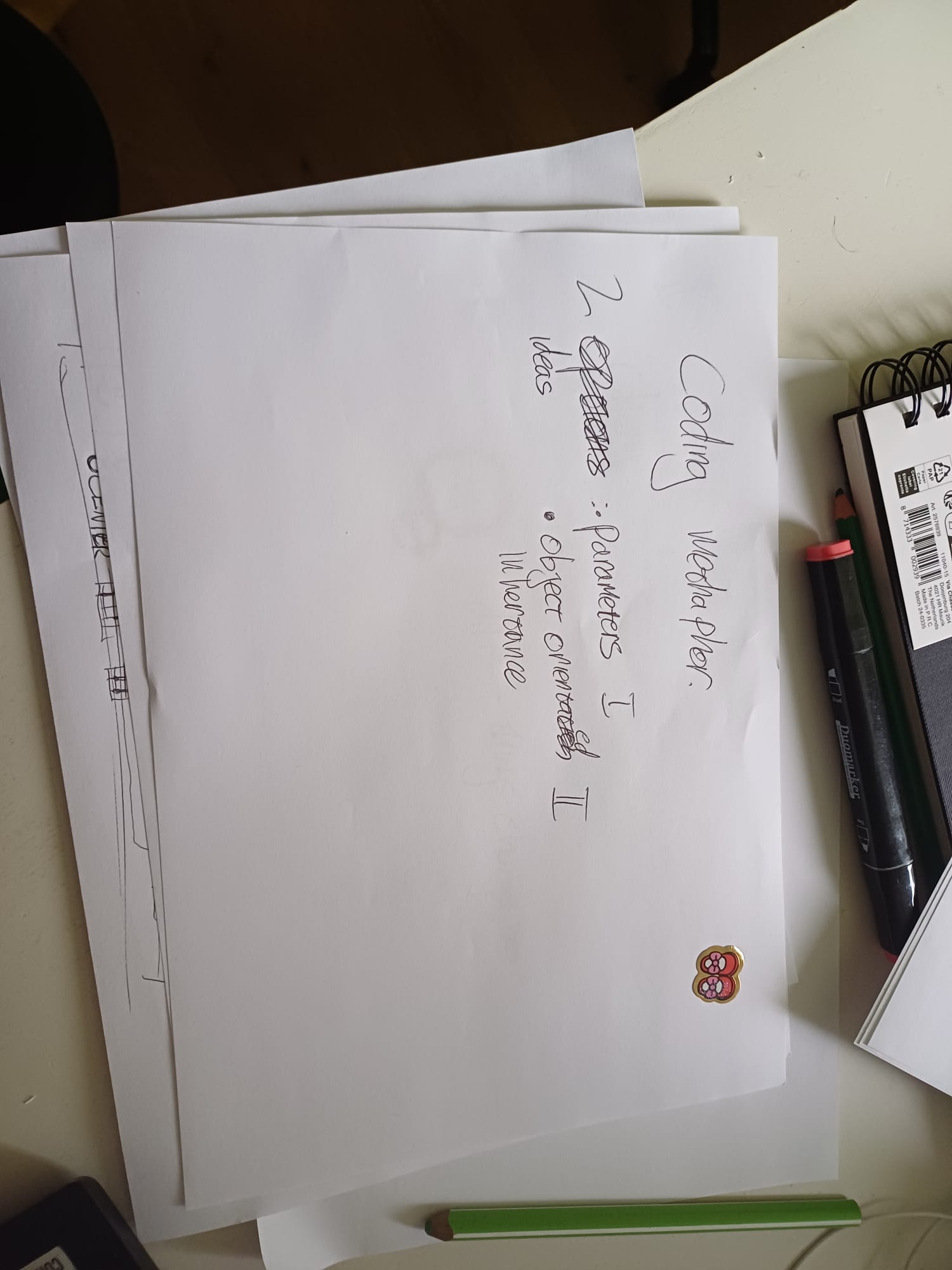 Sketches block designs