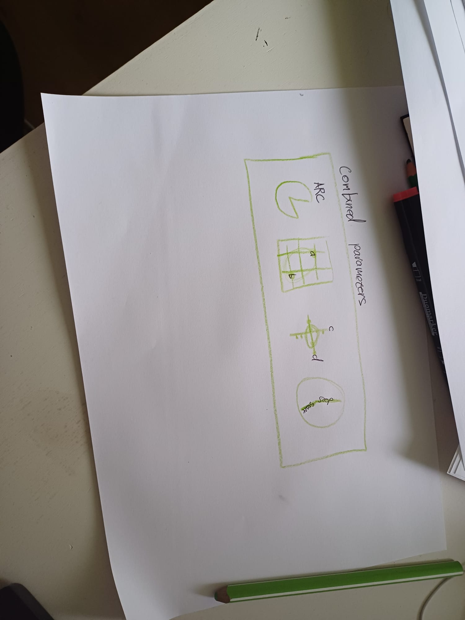 Sketches block designs